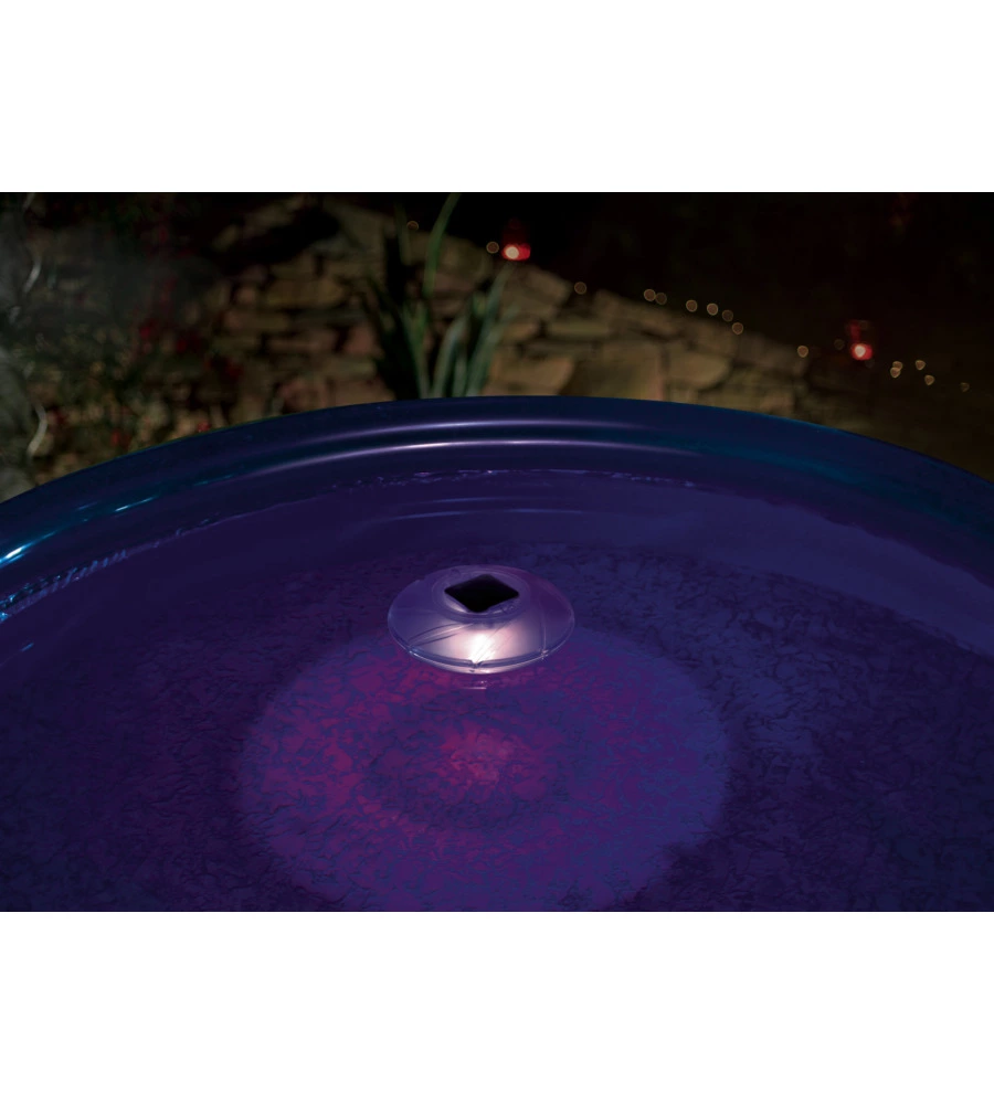 LUCE SOLARE GALLEGGIANTE  PER PISCINA BESTWAY MULTICOLOR DIAMETRO 18 CM -  COD. 58111